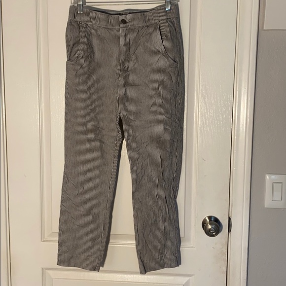 Hollister Gray and White Striped Pants - Picture 1 of 2
